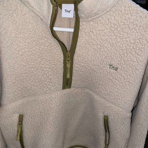 Aritzia TNA Bigfoot Polar 1/2 Zip Up XS